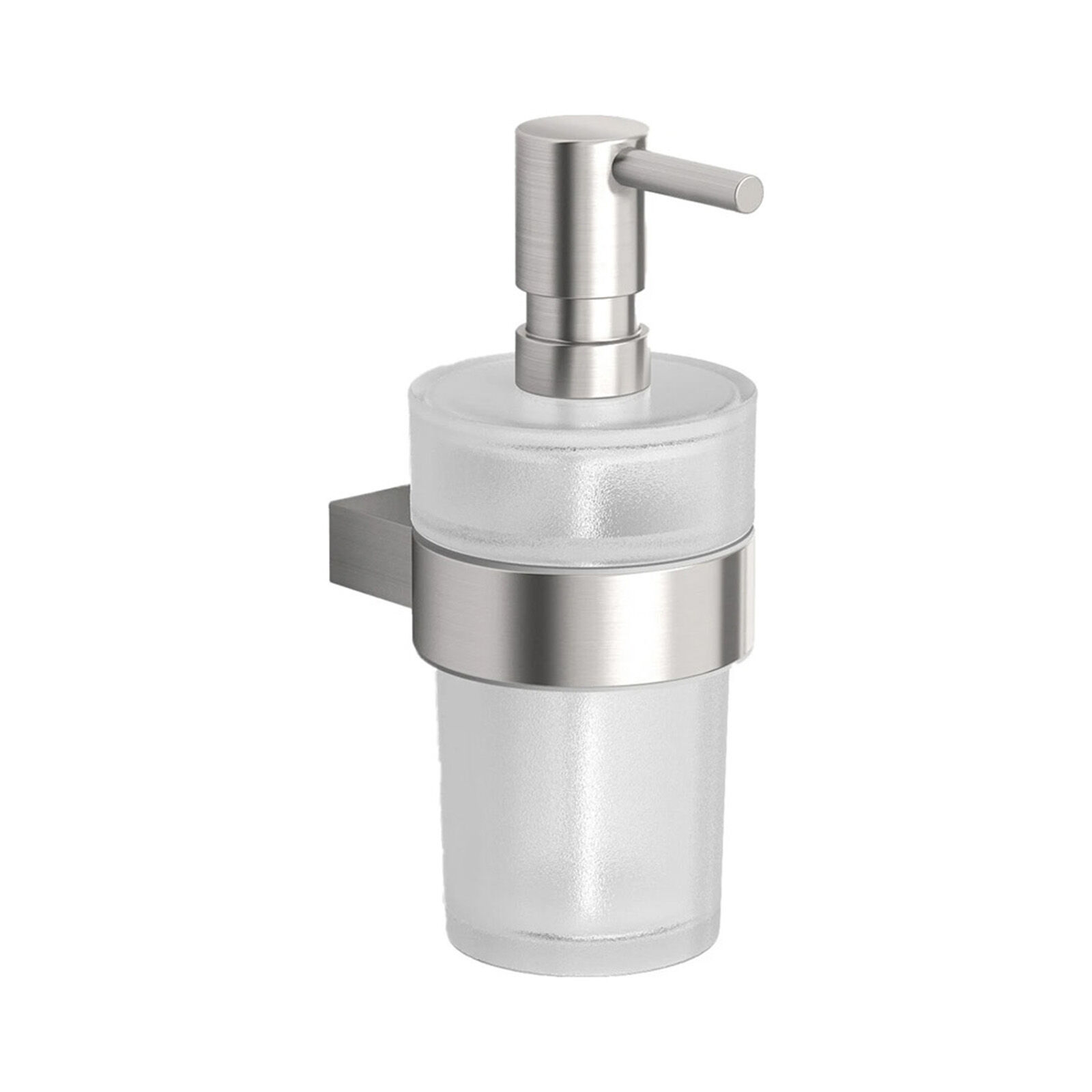 seifenspender wandmontiert chromstahl glas