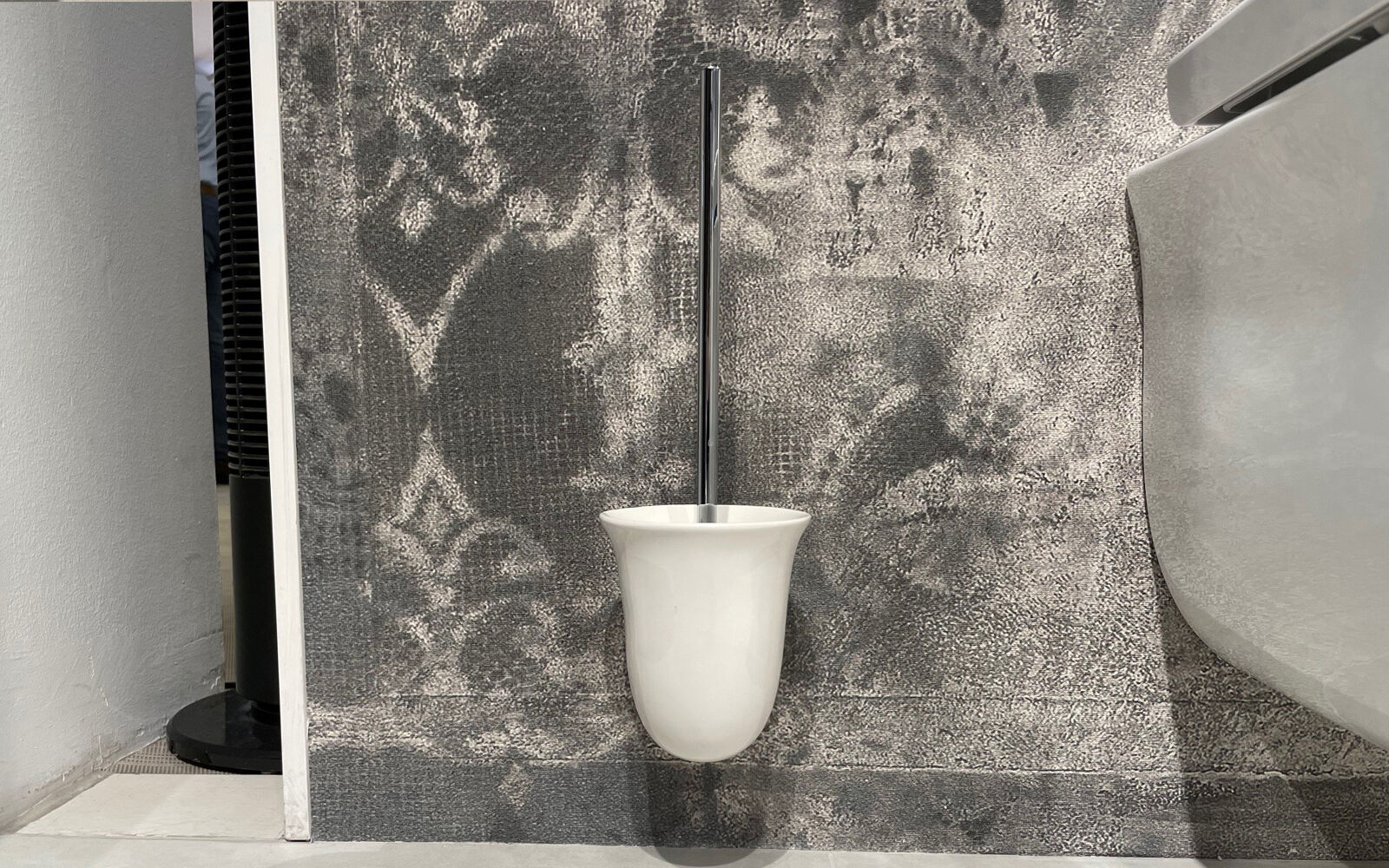 WC B&uuml;rstenhalter in Weiss