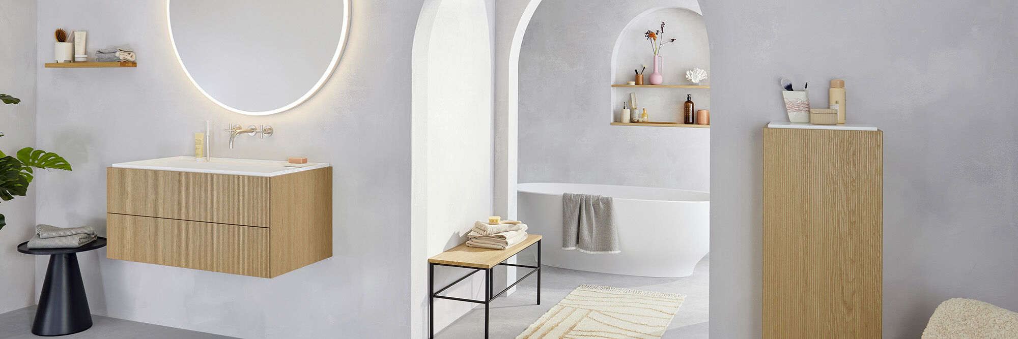 luxus bad weiss holz badewanne