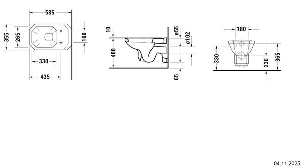 Wand-Klosett 1930 Weiss image number 1