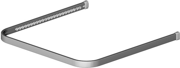 Duschenvorhangschiene Bodenschatz, U-f&ouml;rmig Weiss image number 0