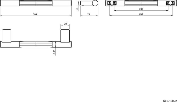 Haltegriff Alterna piana - gerade Finox image number 1