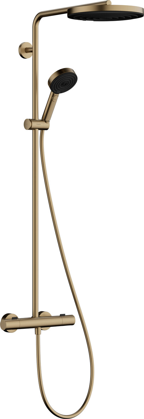 Showerpipe Hansgrohe Pulsify S Puro &frac12;" Brushed bronze
