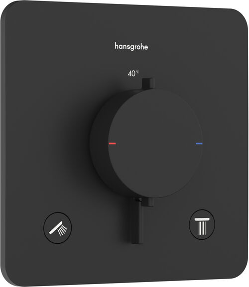 Duschsystem Hansgrohe Ecostat Comfort Q Schwarz matt