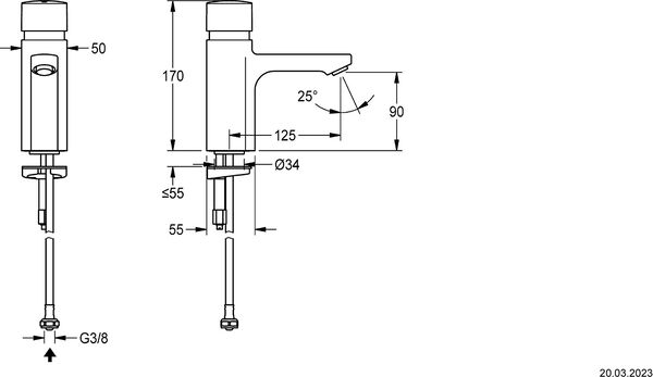 Standventil KWC F5SV1001 Verchromt image number 1