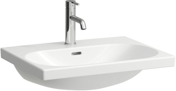 Lavabo d&rsquo;appoggio Laufen Lua, senza foro per rubinetteria, 60 x 46 cm, altezza 5 cm, con image number 0