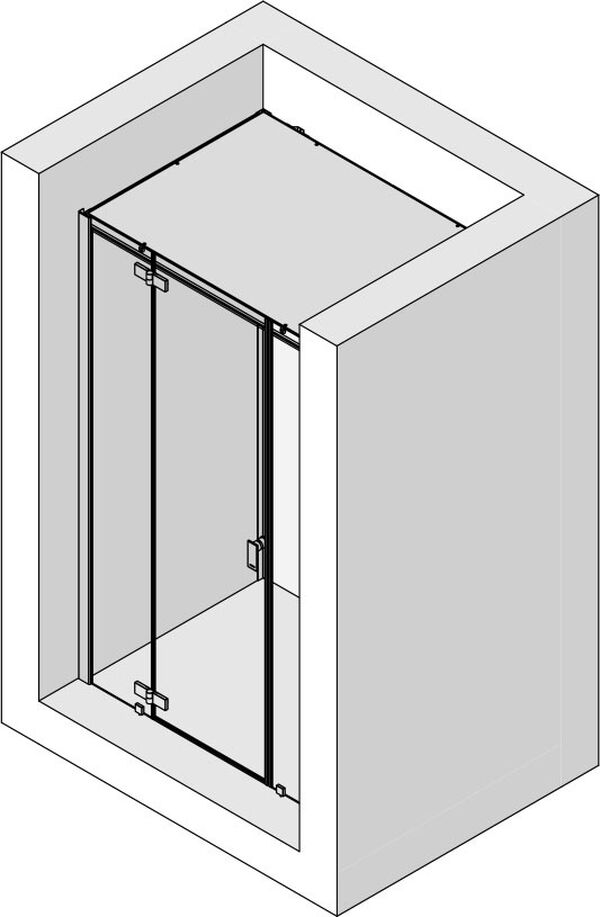 Dampfdusche Hoesch Sense Perience Weiss Echtglas klar EverClean image number 0