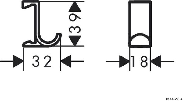 Handtuchhaken Hansgrohe WallStoris Planet Edition Sand strukturiert image number 1