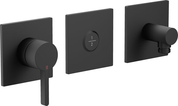 Bademischer-Endmontageset KWC Homebox Bevo Schwarz matt image number 0