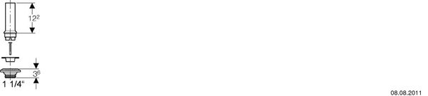 Ablaufventil Geberit 1&frac14;" image number 1