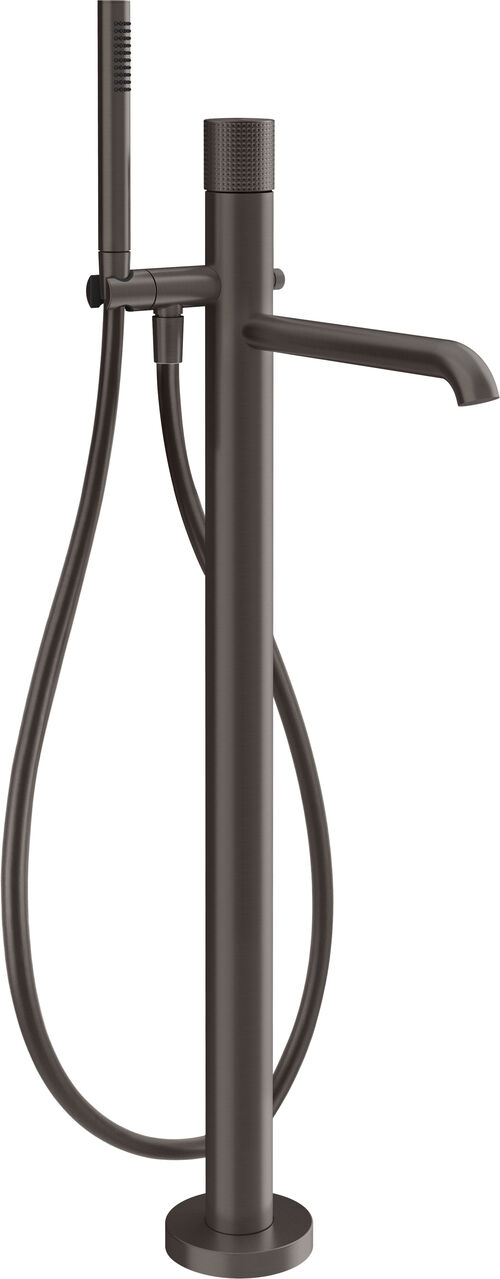 Bademischer Gessi Habito-Standmodell Black metal brushed Cesello