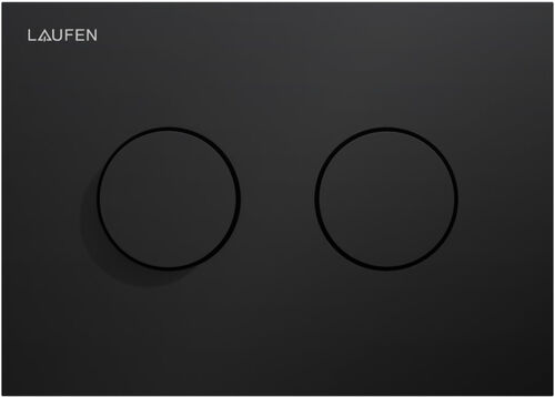 Bet&auml;tigungsplatte Laufen Ineo Groove Schwarz matt