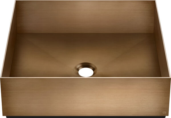 Auflegewaschtisch Gessi 316 40 x 40 cm Warm bronze brushed PVD image number 0