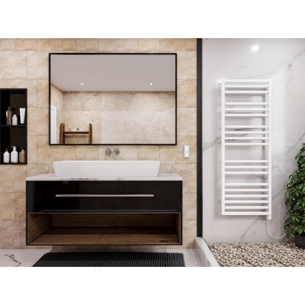 Badheizk&ouml;rper Zehnder Quaro Spa IHD Weiss matt Heizpatrone links image number 1