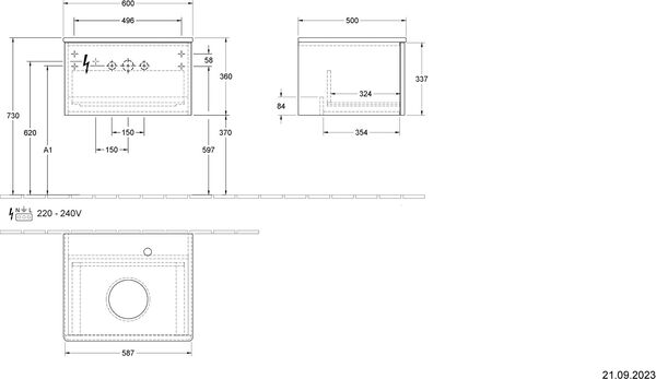 Waschtischm&ouml;bel Villeroy & Boch Antao Weiss matt image number 1