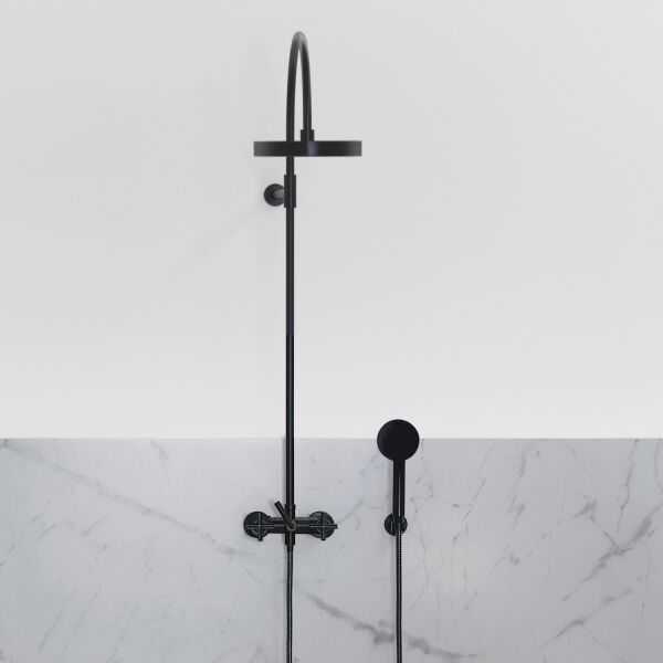 Duschsystem Dornbracht mit Duschenbatterie Dark chrome image number 1