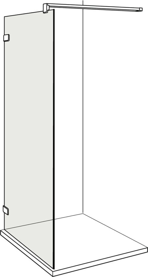Seitenwand Alterna lin.3 Finox Echtglas klar CareTec Pro
