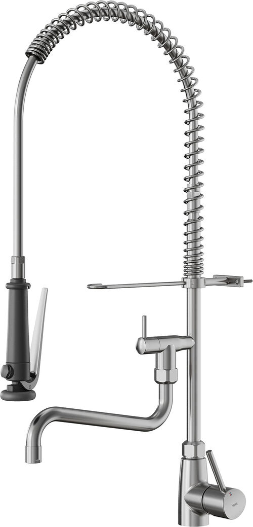 Geschirrwaschbrause KWC Gastro E Edelstahl geb&uuml;rstet