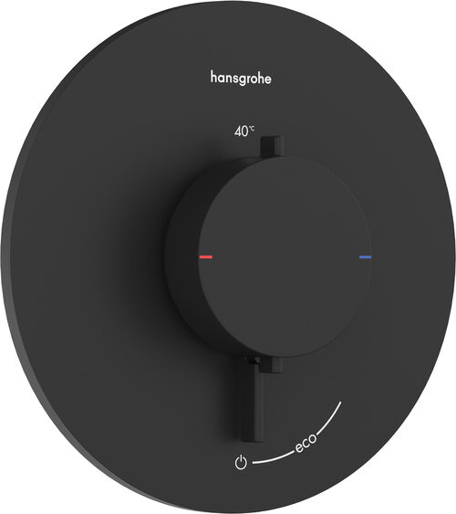 Duschsystem Hansgrohe Ecostat Comfort S Schwarz matt