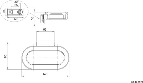 Seifenhalter Bodenschatz Lindo Verchromt image number 1