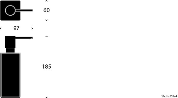 Seifenspender Frost Quadra Weiss matt image number 1