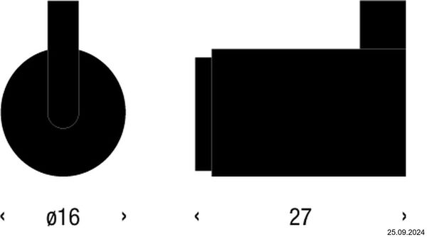Handtuchhaken Frost Nova 2 Edelstahl geb&uuml;rstet image number 1