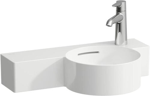 Handwaschbecken Laufen Val 55 x 31.5 cm Weiss Cleaneffekt