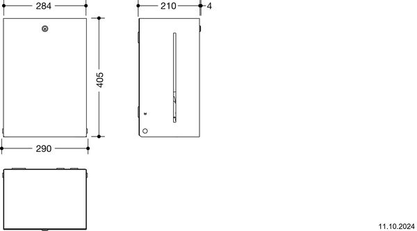 Papierrollenspender Hewi 900 Schwarz matt Pulverbeschichtet image number 1