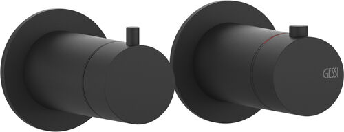 Bade- und Duschmischer Endmontageset Gessi 316, &frac12;" Schwarz matt Flessa