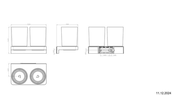 Doppelglashalter Alterna direta Finox image number 2