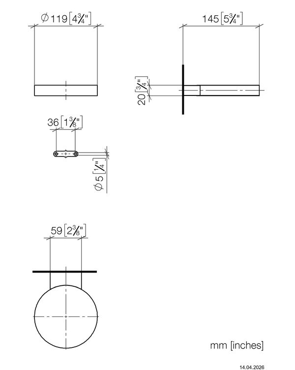 Seifenhalter Dornbracht Meta Dark brass geb&uuml;rstet image number 1