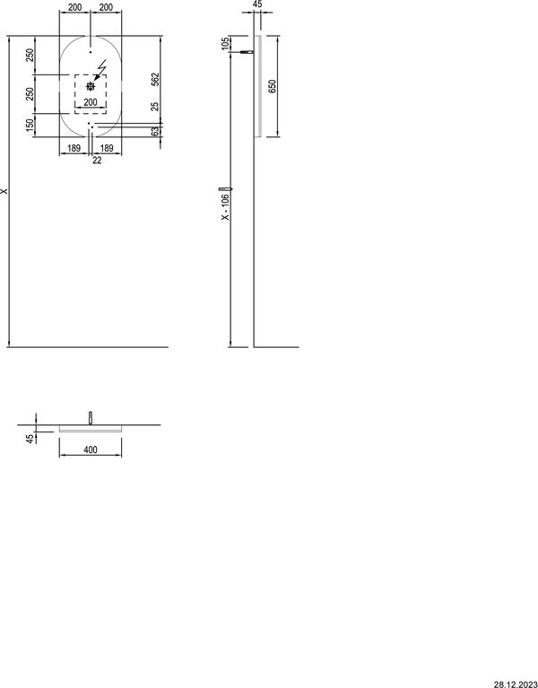 Lichtspiegel Alterna uma LED Schwarz matt Lichtfarbe Warmweiss 3000 K image number 2