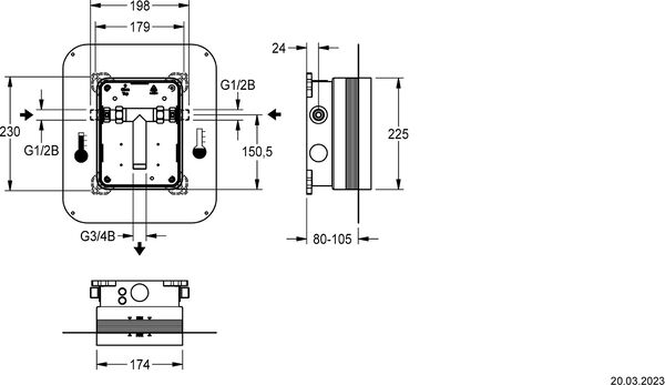 Corps &agrave; encastrer KWC F5BX1001 image number 1