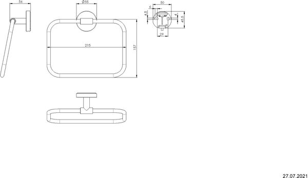 Handtuchring Alterna nonda Verchromt image number 1
