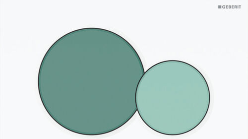 Bet&auml;tigungsplatte Geberit Sigma01 round Weiss