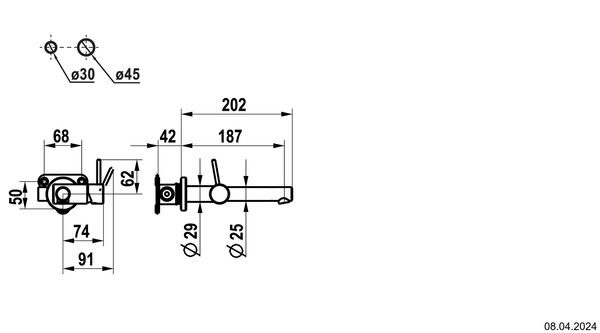 Wandmischer-Endmontageset KWC Ono E Verchromt image number 1