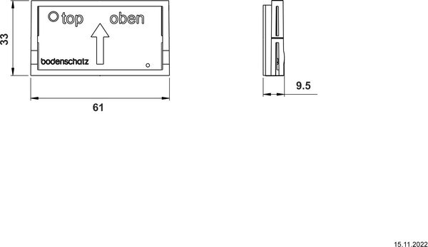 Wandflansch zum kleben Bodenschatz Adesio image number 1