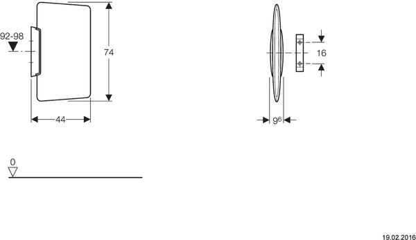 Trennwand Geberit Weiss image number 1