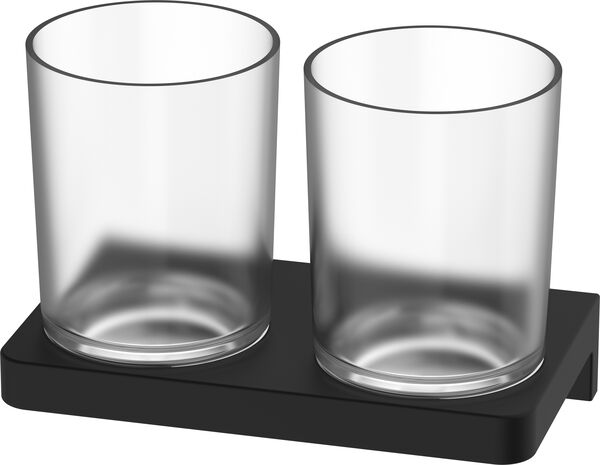 Doppelglashalter Alterna direta Schwarz matt image number 0