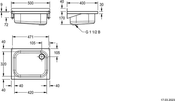 Ausgussbecken KWC Sirius BS303 image number 1