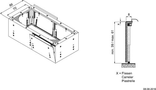 Verkleidungssystem Kaldewei Multiverso