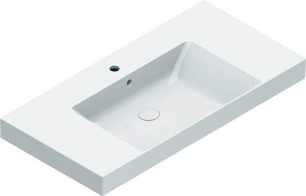 Waschtisch Catalano Zero 100 x 50 cm Weiss Cleaneffekt image number 0
