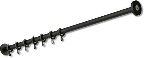 Duschvorhangstange Hewi 900 Schwarz matt