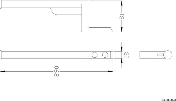 Reserverollenhalter Nosag Cavere Silberfarbig image number 1