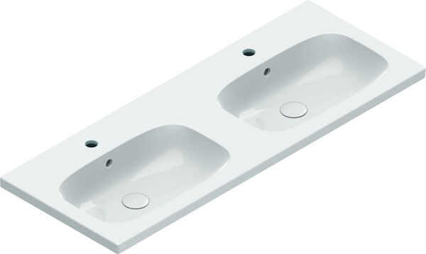 Doppelwaschtisch Alterna dinea 120 x 46 cm Weiss Cleaneffekt image number 0
