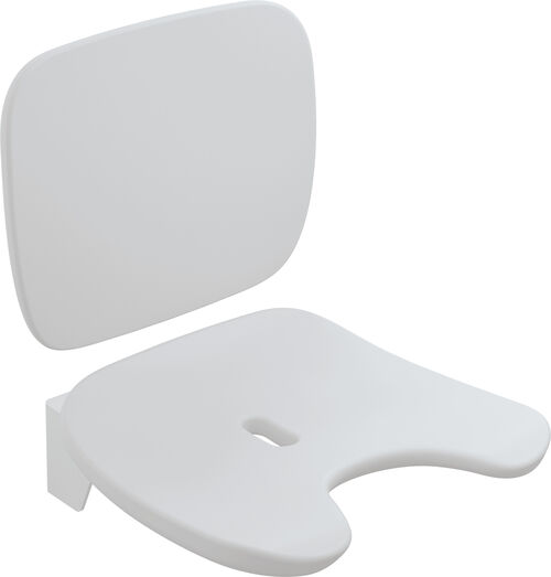 Si&egrave;ge rabattable Hewi LifeSystem Komfort Blanc de s&eacute;curite brillant