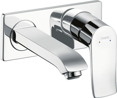Wandmischer Hansgrohe Metris Verchromt