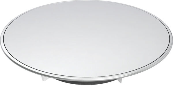 Ablaufdeckel Geberit Split Weiss matt Designring: mattverchromt image number 0
