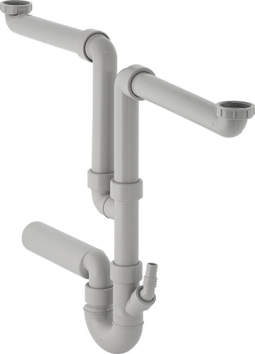 Sp&uuml;ltischsifongarnitur 2-teilig Grau