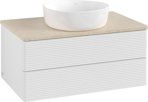 Waschtischm&ouml;bel Villeroy & Boch Antao Weiss hochglanz